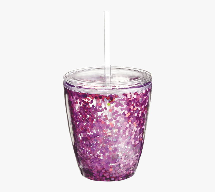 Slant Pink Confetti Stemless Wine Glass - Candle, HD Png Download, Free Download