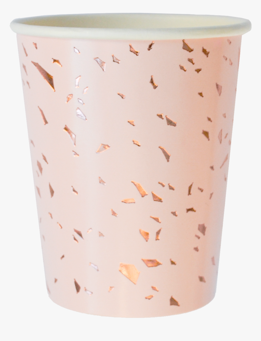 Pale Pink Confetti Paper Cups - Disposable Cup, HD Png Download, Free Download