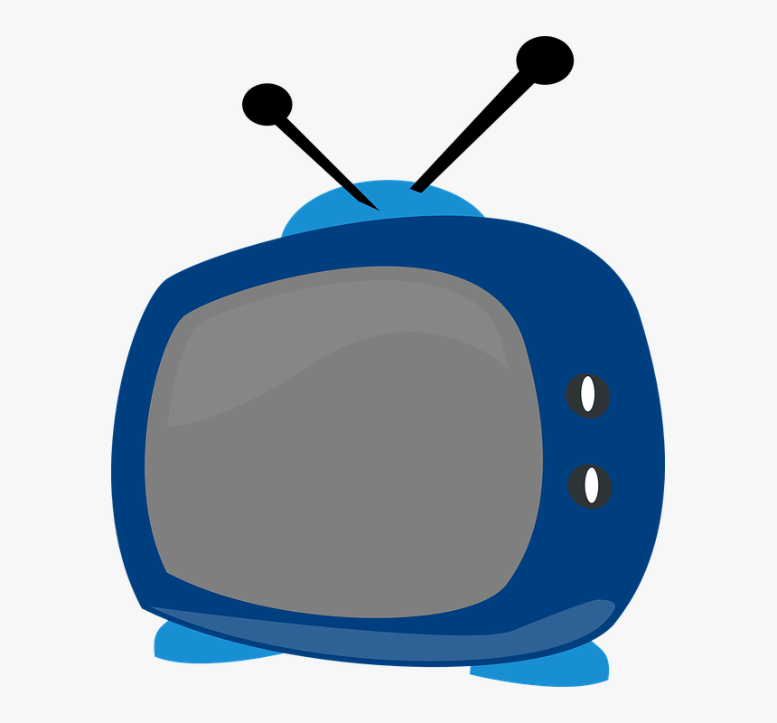 Tv, Screen, Retro, Comic, Antenna, Blue - Tv Clipart Transparent Background, HD Png Download, Free Download