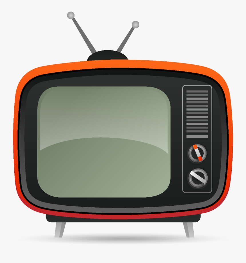 Cartoon Retro Tv Elements - Retro Tv Vector Png, Transparent Png, Free Download