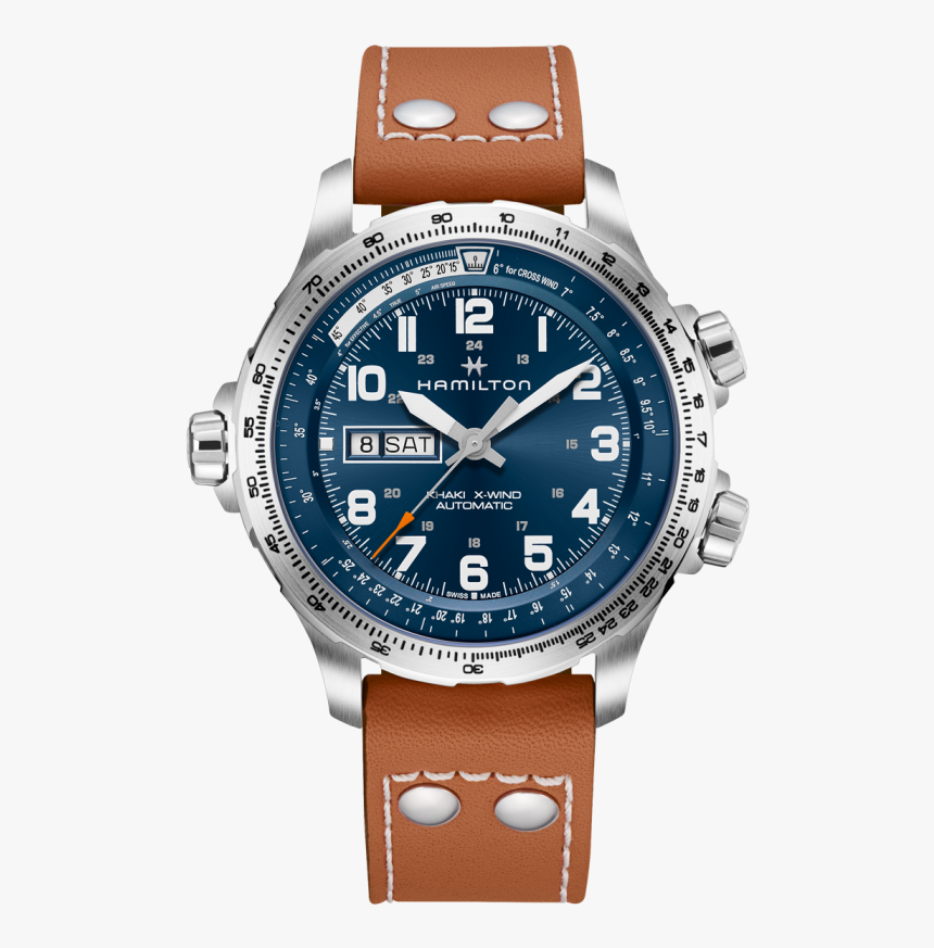 X Wind Day Date Auto Hamilton Has Extended The Khaki - Hamilton Khaki Aviation X Wind, HD Png Download, Free Download
