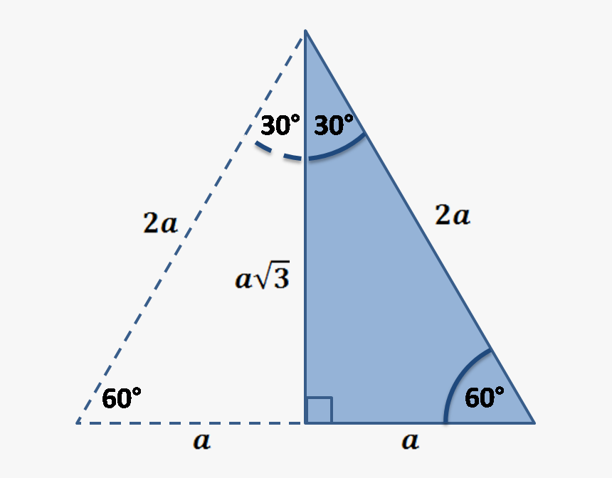 Using The Properties Of The Equilateral Triangle - 30 60 90 Triangle Solver, HD Png Download, Free Download