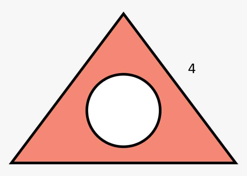 Shaded Region Of A Triangle And Circle, HD Png Download, Free Download