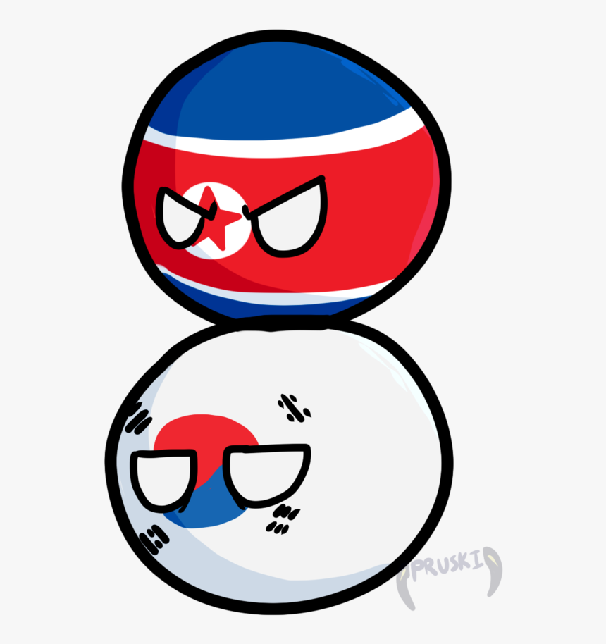Transparent North Korean Flag Png - Polandball Korea, Png Download, Free Download