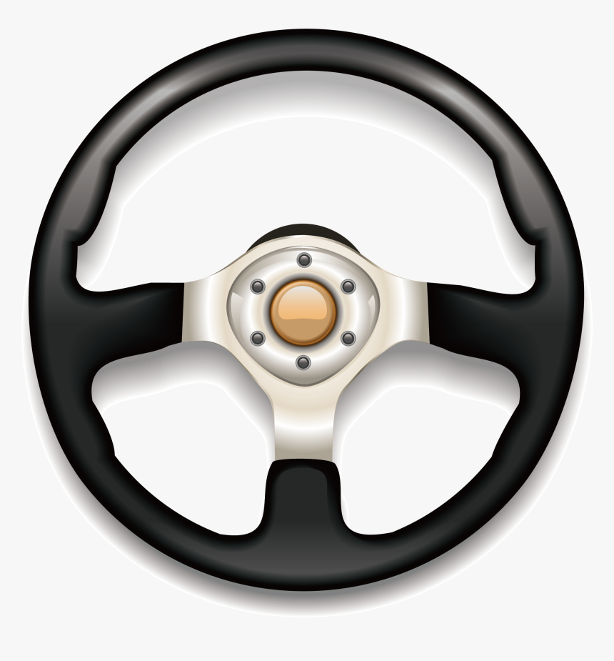 Car Steering Wheel Euclidean Vector Computer File - Car Steering Wheel Back, HD Png Download, Free Download