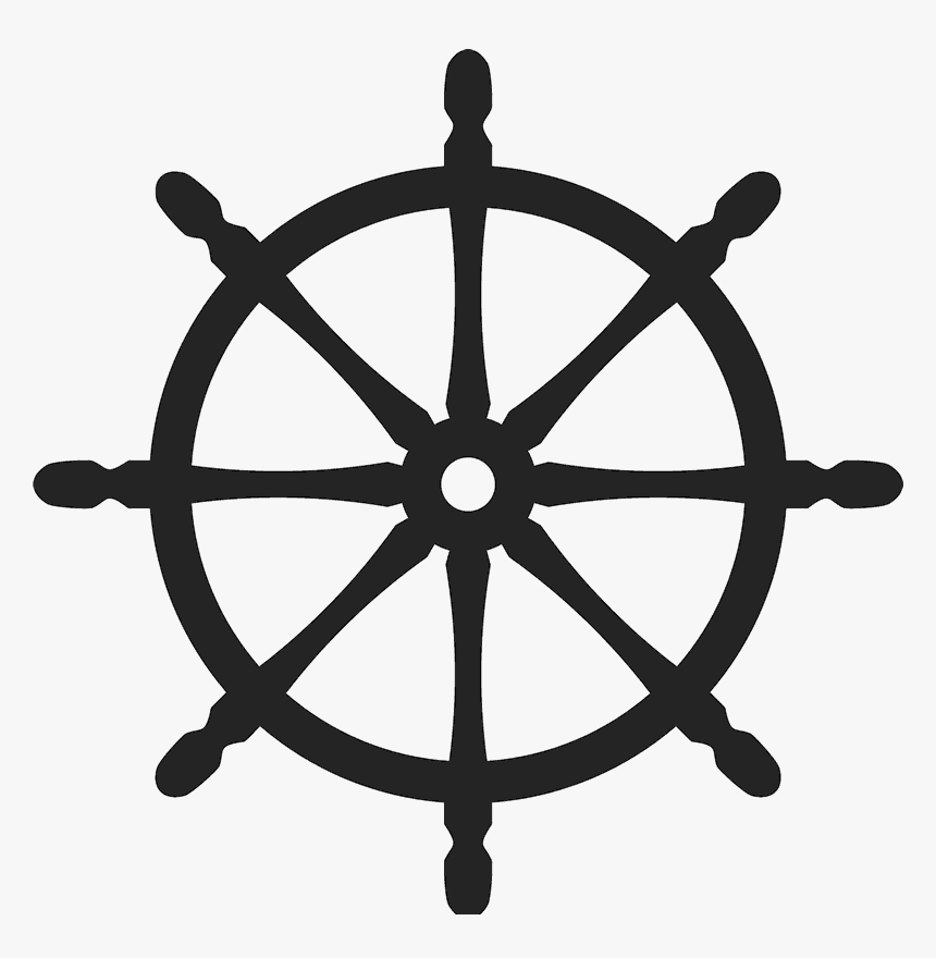 Rubber Stamp Nautical Stamps - Bronze Ship Steering Wheel, HD Png Download, Free Download