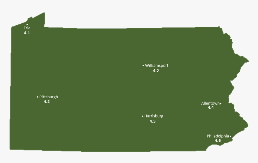 Pennsylvania Presidential Election Map, HD Png Download, Free Download