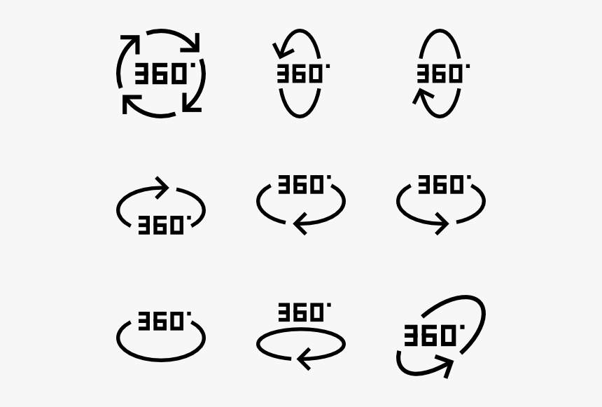 360 Degrees - Free Water Icon Vector, HD Png Download, Free Download