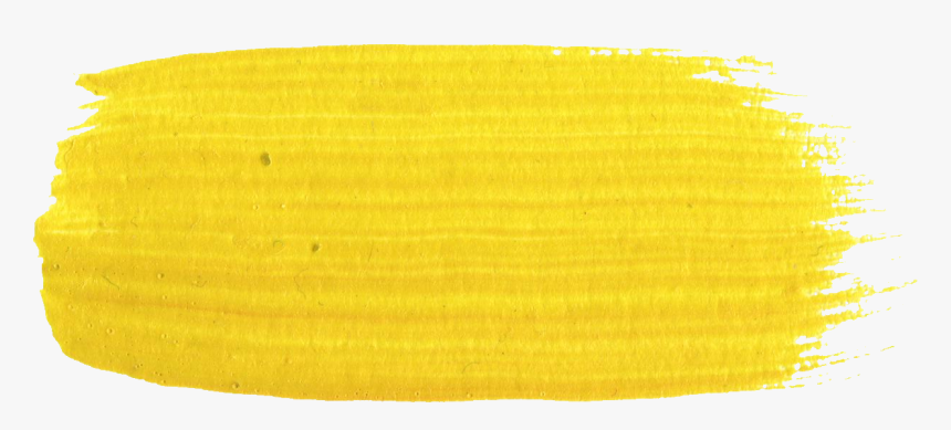 Yellow Paint Brush Stroke Png, Transparent Png, Free Download