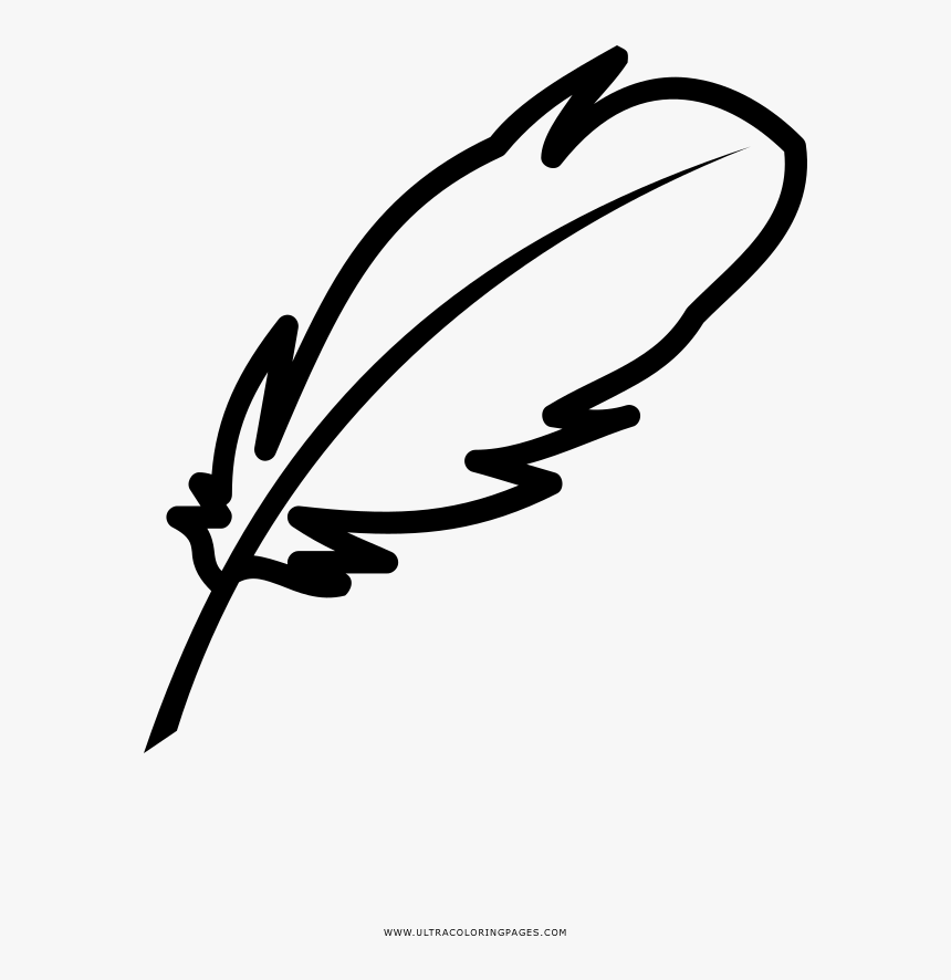 Quill Coloring Page - Feder Coloring, HD Png Download, Free Download