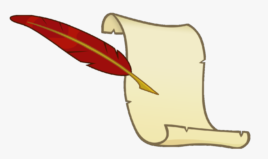 Quill Clipart Scroll - Quill And Paper Transparent, HD Png Download, Free Download
