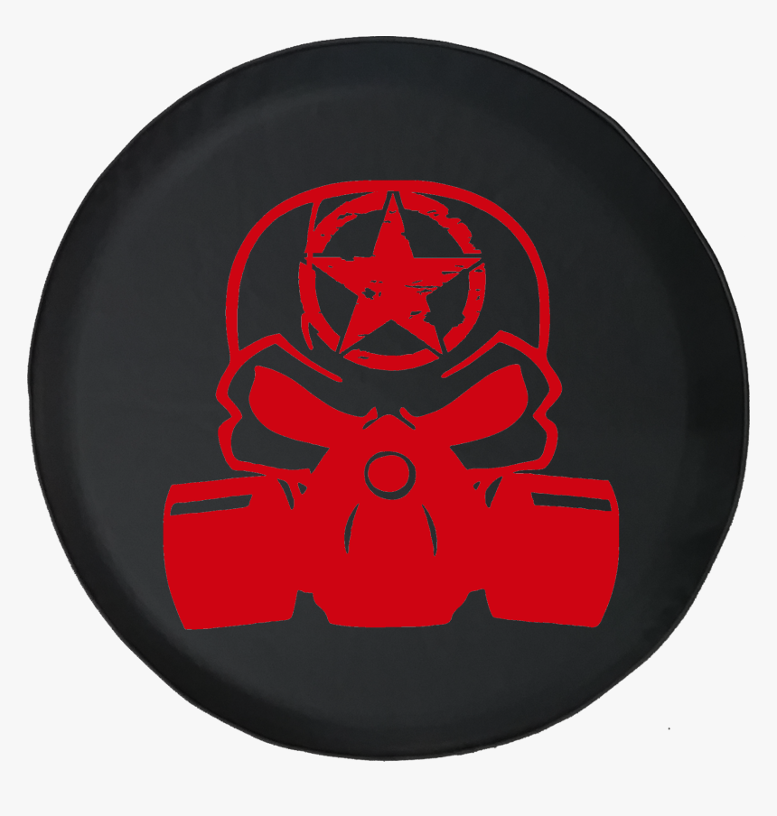 Jeep Liberty Tire Cover With Punisher Skull Gas Mask - Emblem, HD Png Download, Free Download