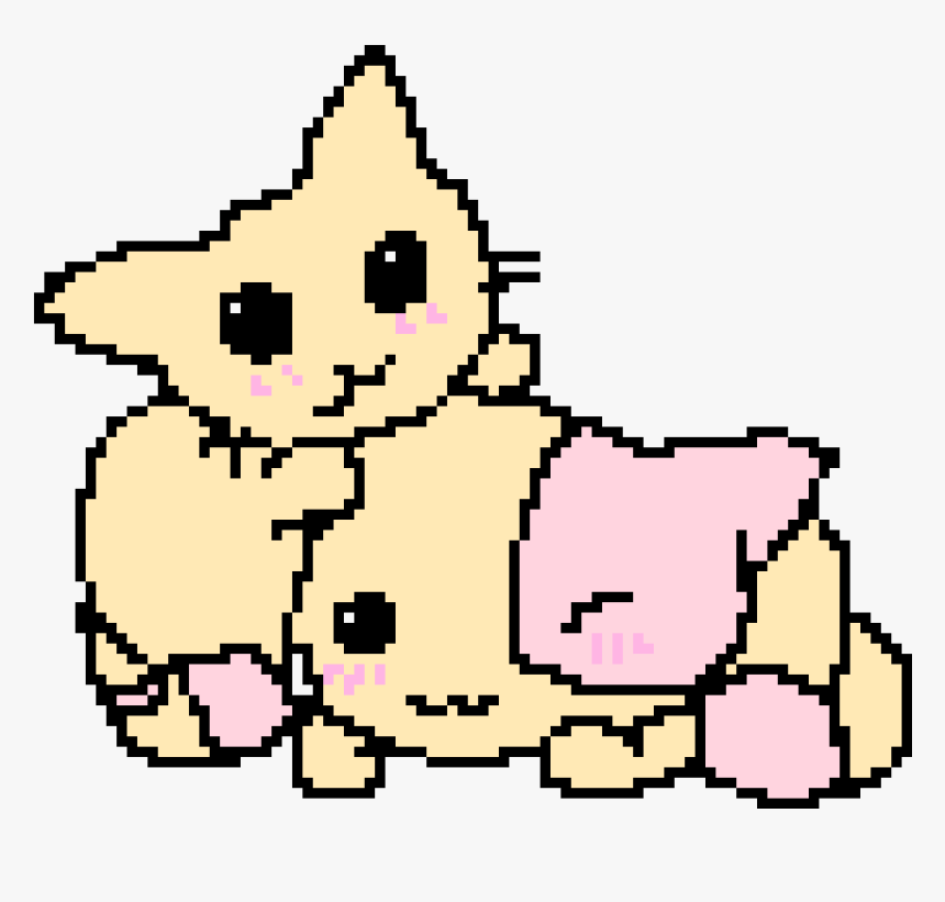 Cute Kitten Pixel Art, HD Png Download, Free Download