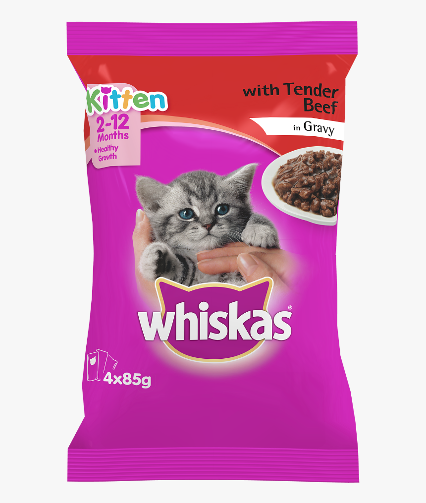 Whiskas® Kitten 2-12 Months - Kitten Whiskas Cat Food, HD Png Download, Free Download