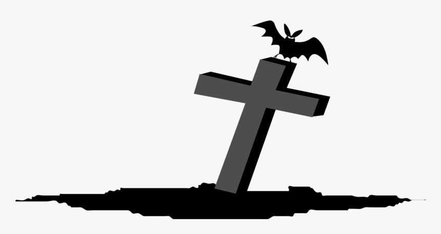Headstone Clipart Cross - Cross Halloween Clipart, HD Png Download, Free Download