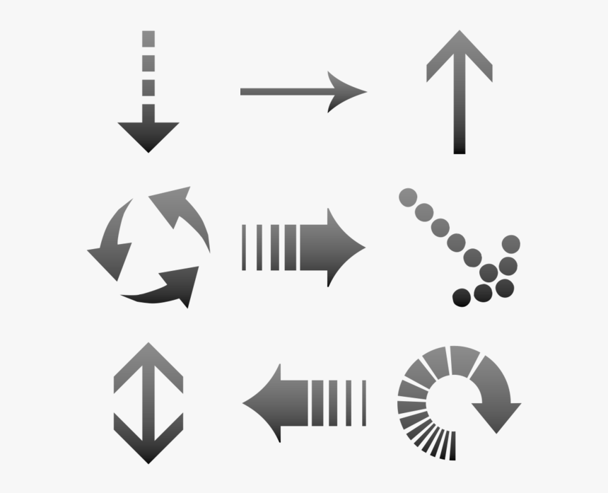 Classic Arrows Icon In Style Simple Black Gradient - Low Carb Icon, HD Png Download, Free Download