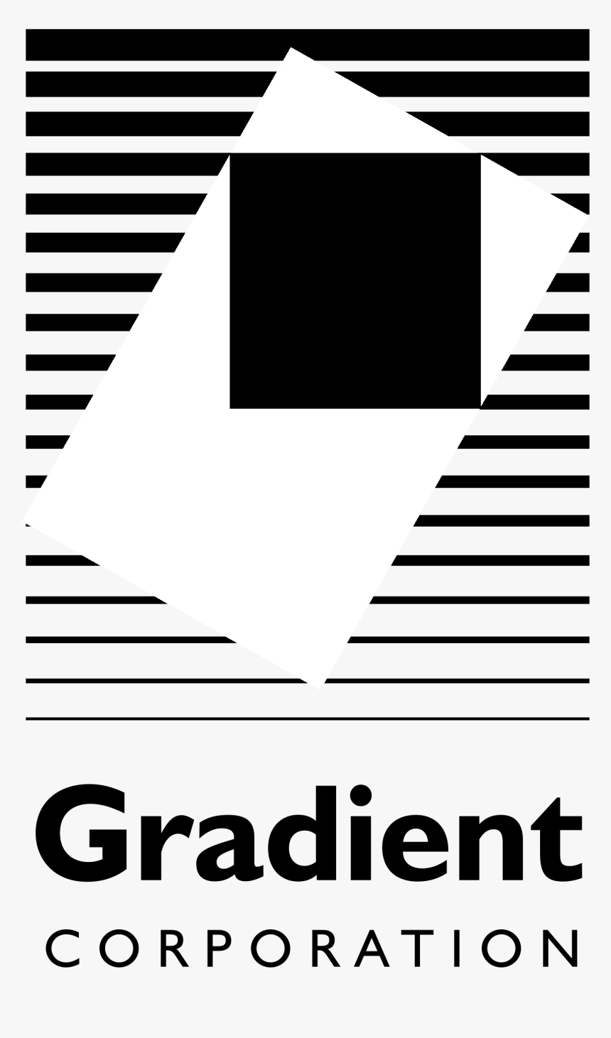 Gradient Corporation Logo Black And White - Poster, HD Png Download, Free Download