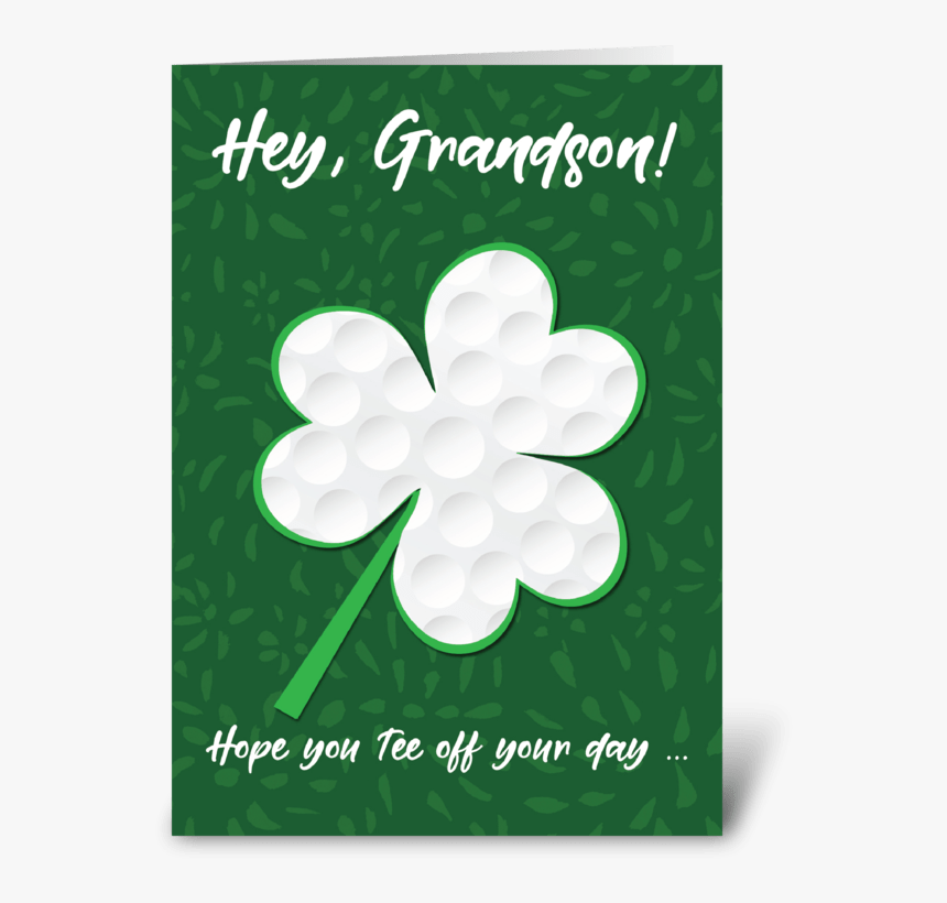 Grandson Golf Sports St - Greeting Card, HD Png Download, Free Download