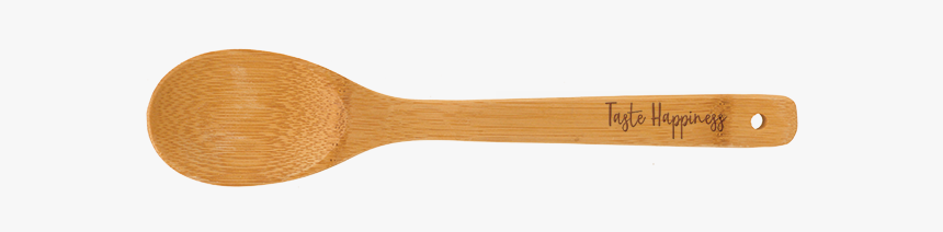 Taste Happiness Bamboo Serving Spoon"
title="taste - Wooden Spoon, HD Png Download, Free Download