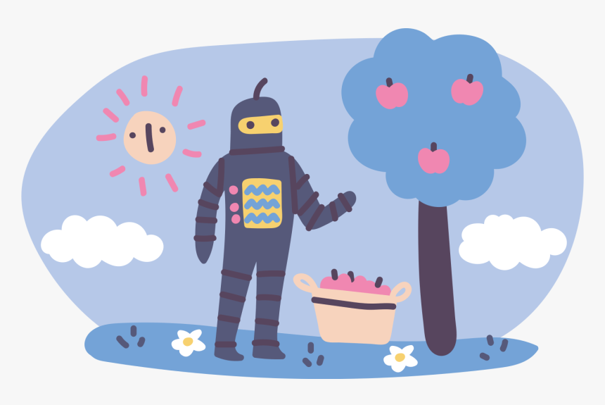 Robot Illustration Png, Transparent Png, Free Download