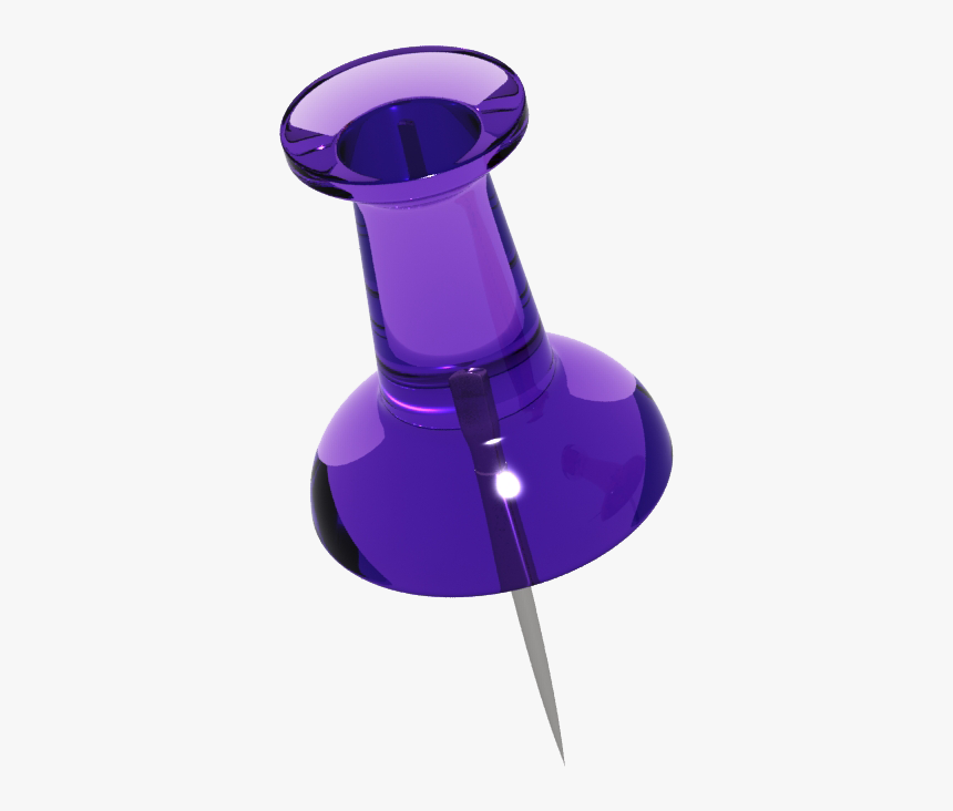 Purple Push Pin Png, Transparent Png, Free Download