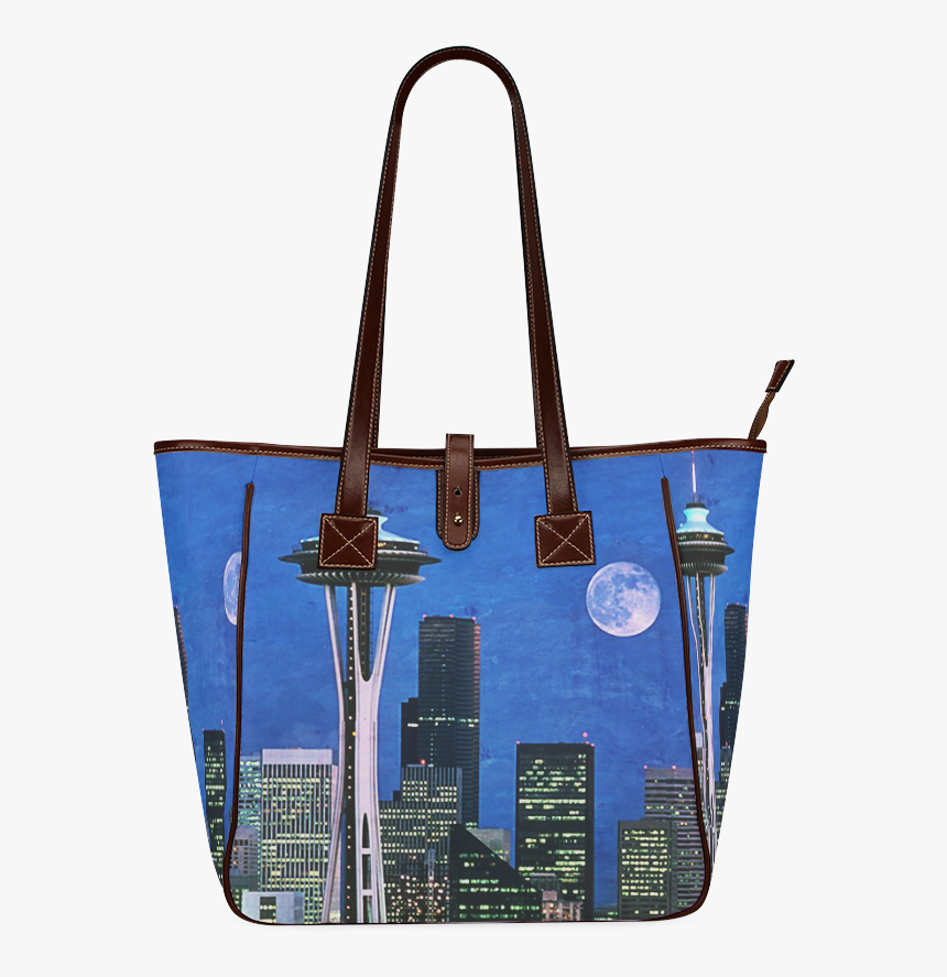 Seattle Space Needle Watercolor Classic Tote Bag - Tote Bag, HD Png Download, Free Download