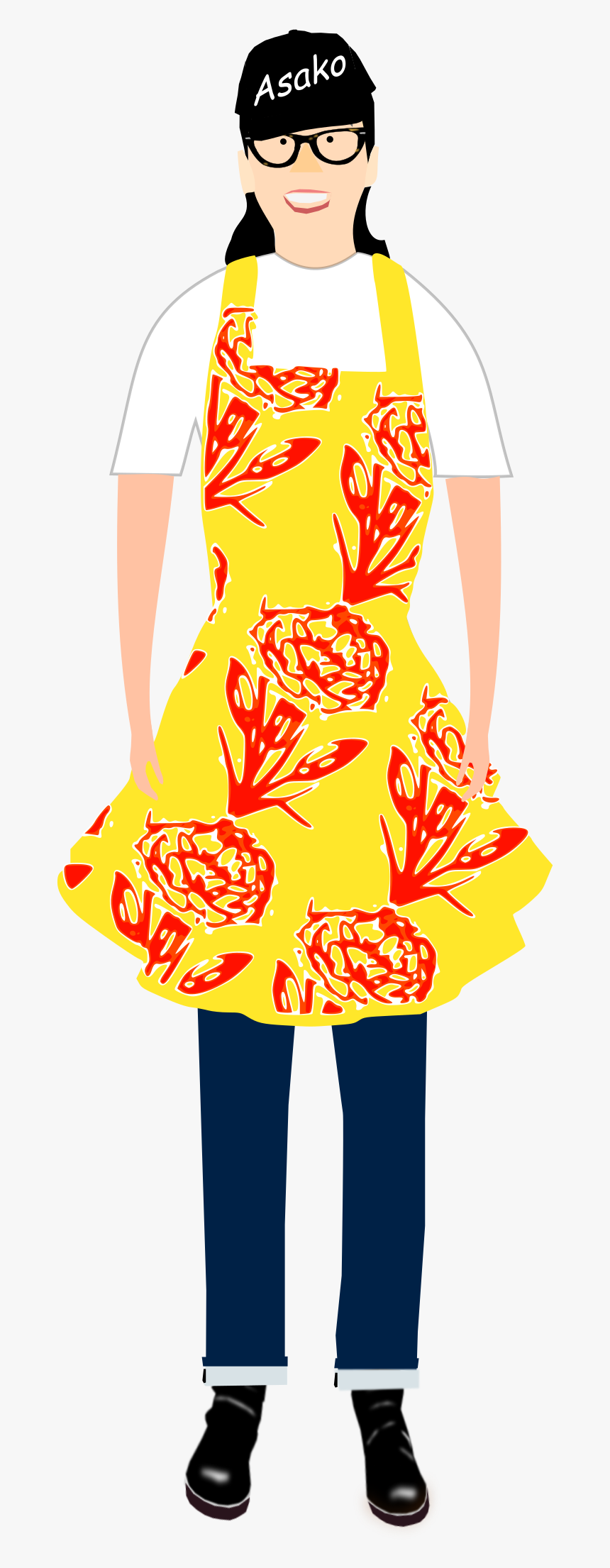 Apron-carnation 02 Clip Arts - T-shirt, HD Png Download, Free Download