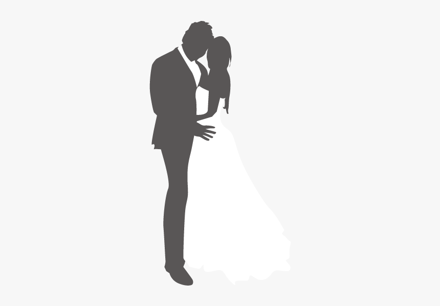 Marriage Abstraction Wedding Silhouette - Молодожены Пнг Силует, HD Png Download, Free Download