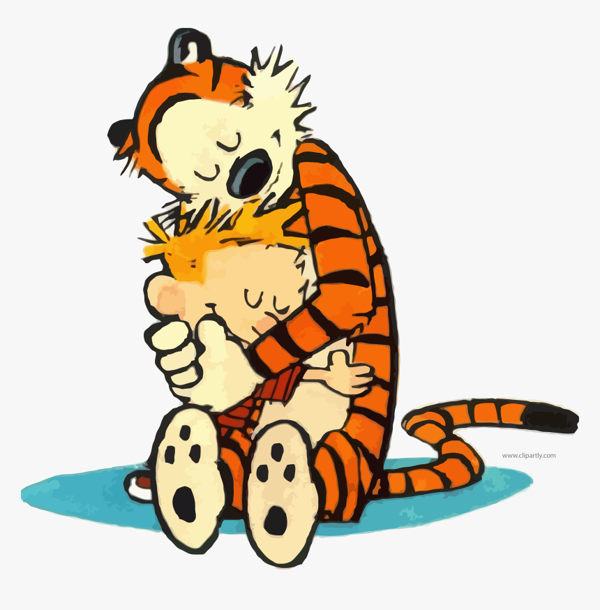 Hugging Calvin And Hobbes, HD Png Download, Free Download