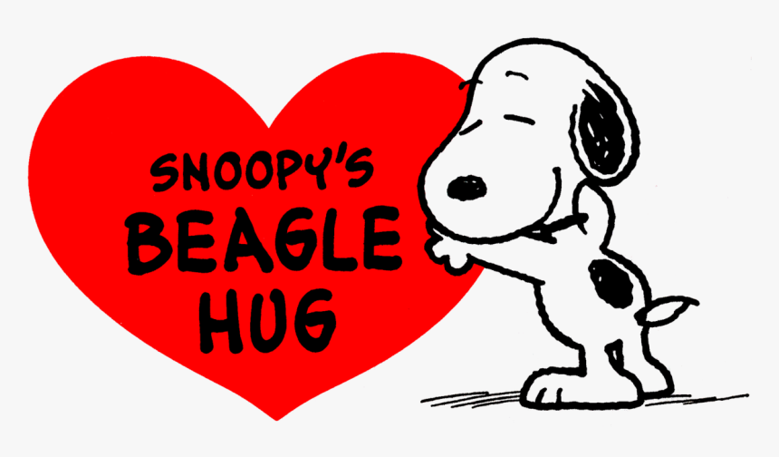 Snoopy"s Beagle Hug By Bradsnoopy97 - Snoopy Sending A Hug, HD Png Download, Free Download