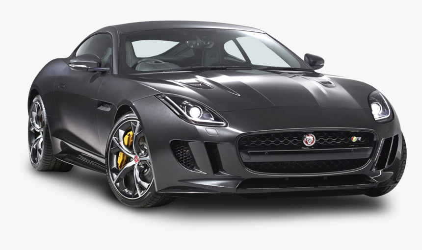 Black Jaguar F Type Coupe Car Png Image - Black Jaguar F Type 2016, Transparent Png, Free Download