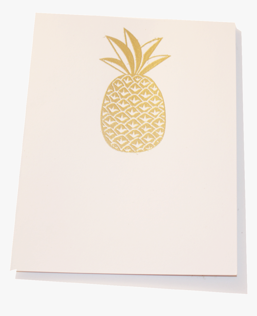 Gold Embossed Pineapple Stationery - Pineapple, HD Png Download, Free Download