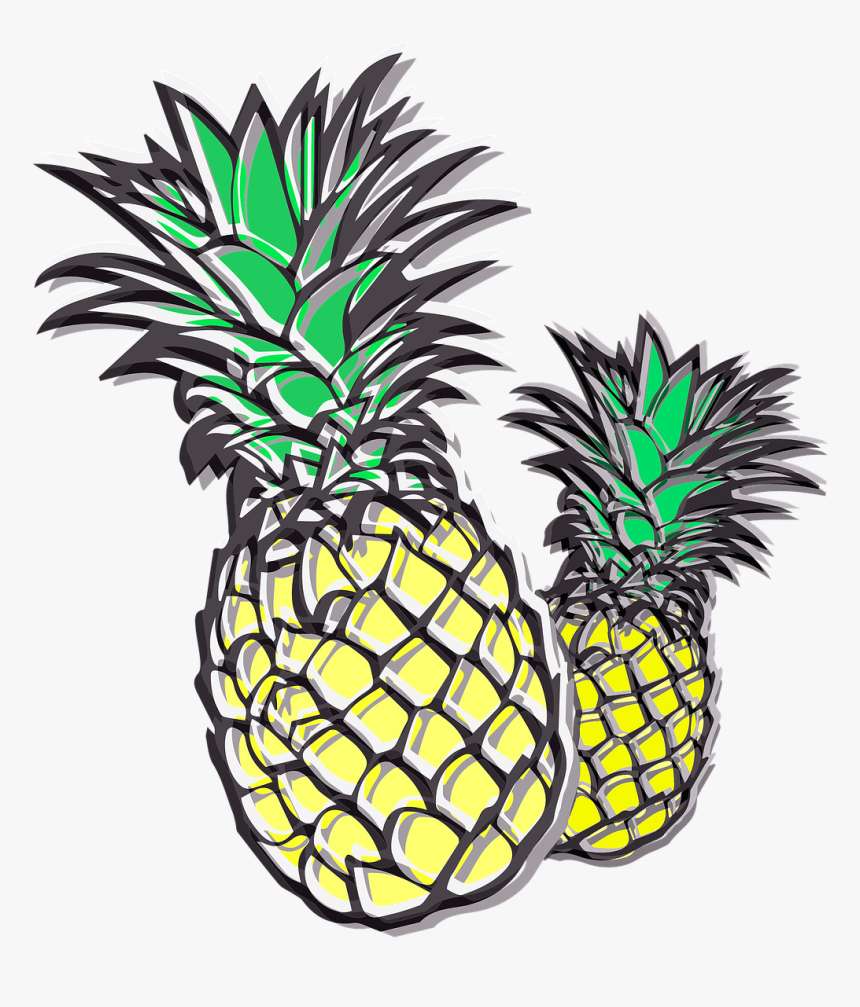 Outline Of A Pineapple - Transparent Pineapple Clip Art, HD Png Download, Free Download