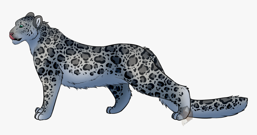 [p] Feral Snow Leopard - Feral Snow Leopard Art, HD Png Download, Free Download