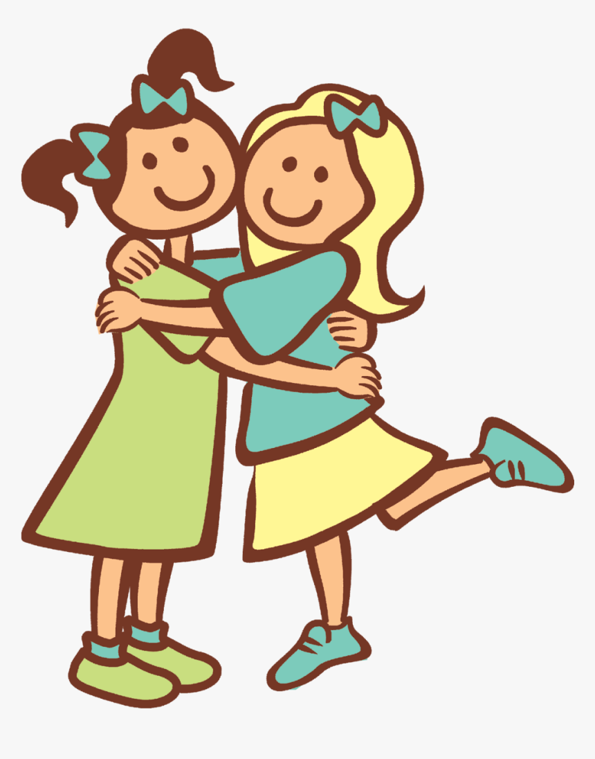 Best Friends Clipart Hug - Friends Clipart, HD Png Download - kindpng