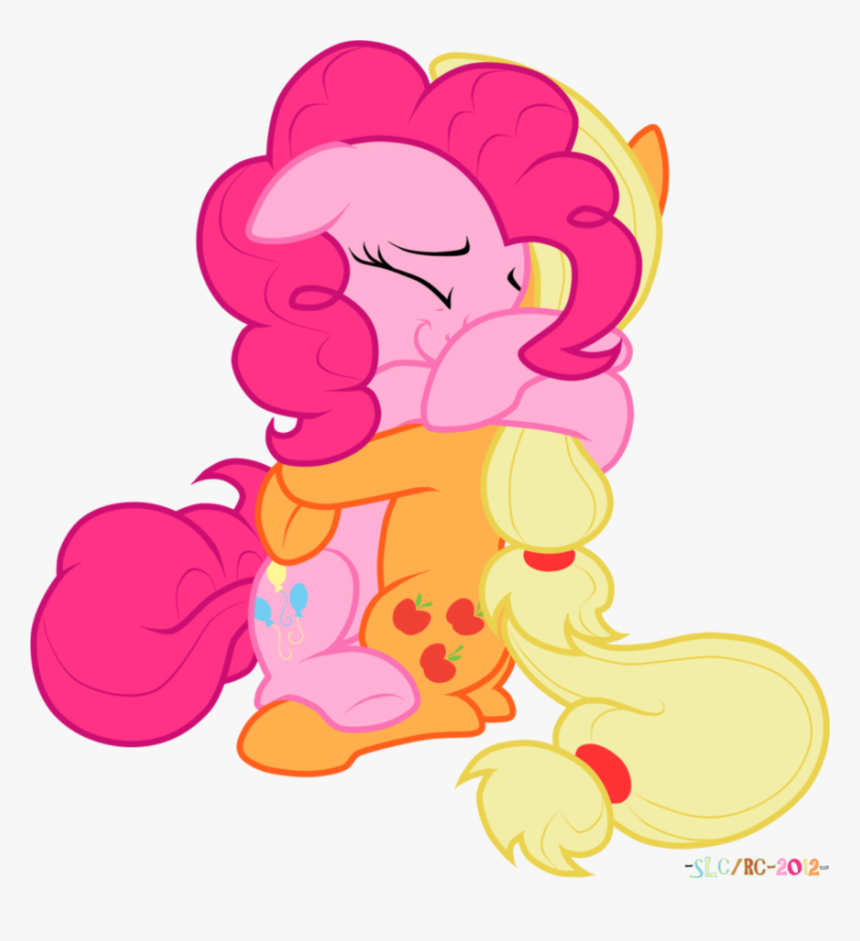 And Applejack Hug , - My Little Pony Pinkie Pie And Applejack, HD Png Download, Free Download