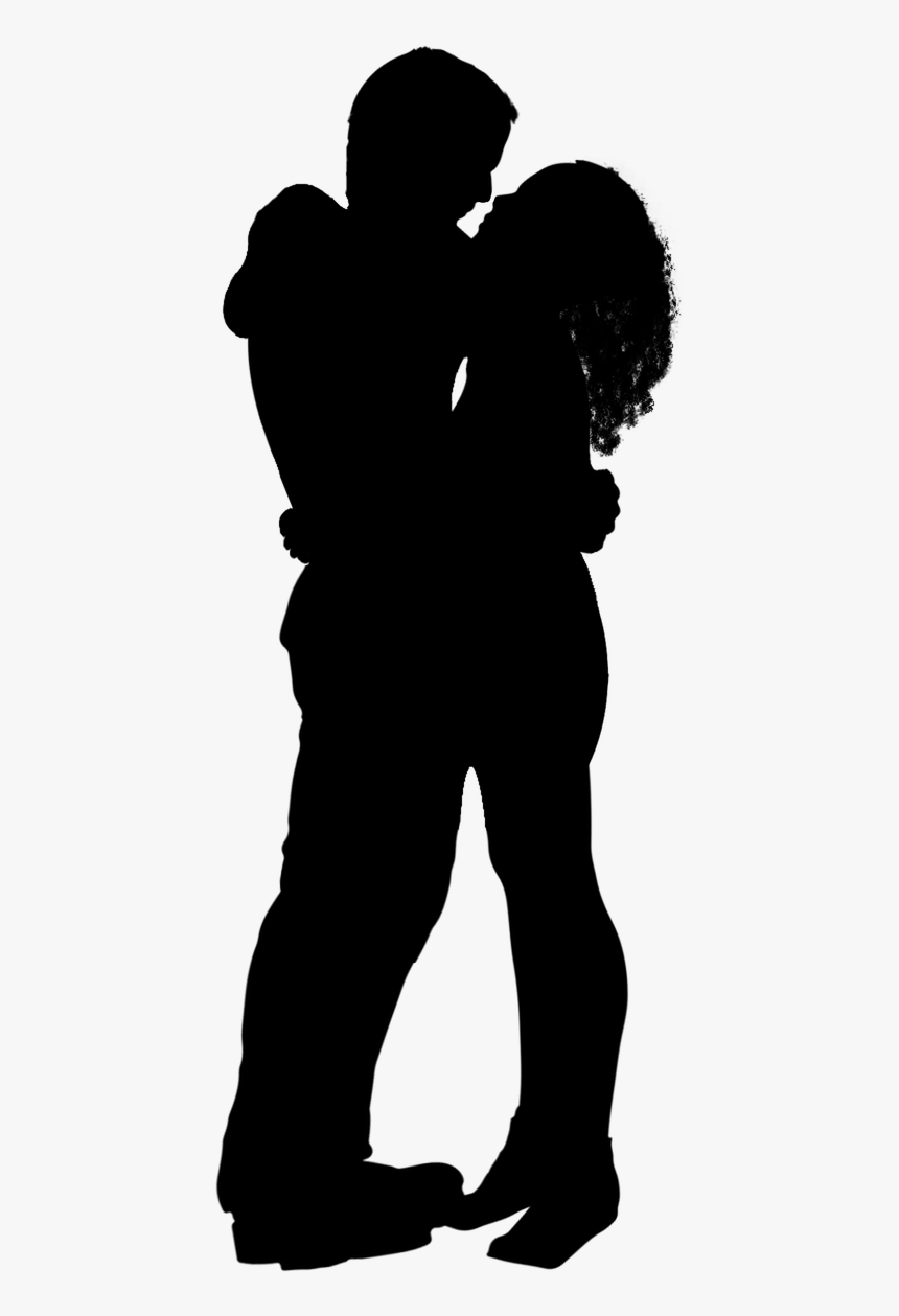 Silhouette Love Romance Film - Boy And Girl Hugging Png, Transparent Png, Free Download