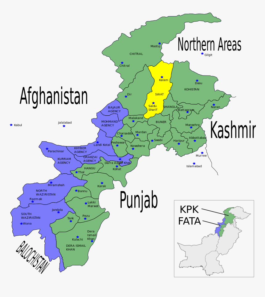 Map Swat Valley Pakistan, HD Png Download, Free Download