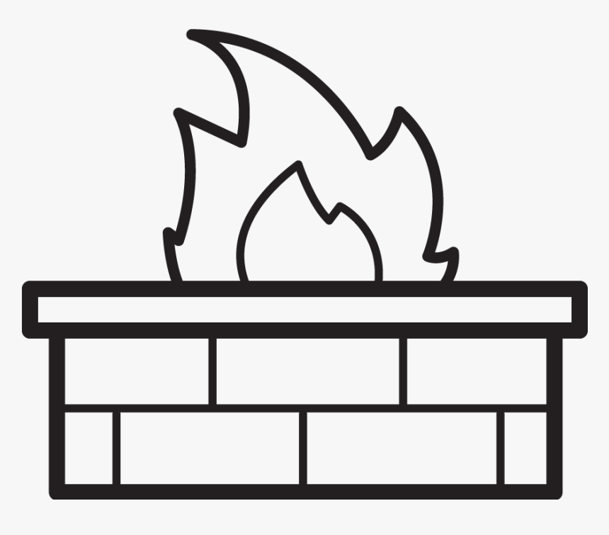 Fire Pit Clipart Black And White, HD Png Download, Free Download