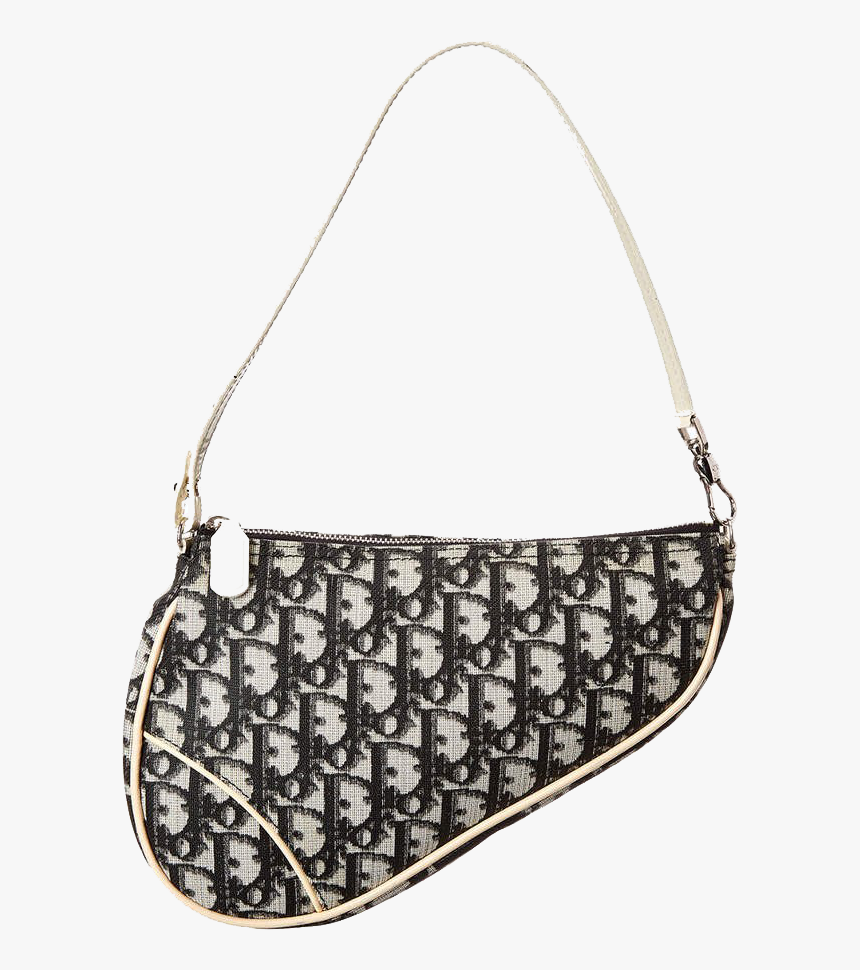 Black Dior Bag Png Image - Vintage Dior Saddle Bag Monogram, Transparent Png, Free Download