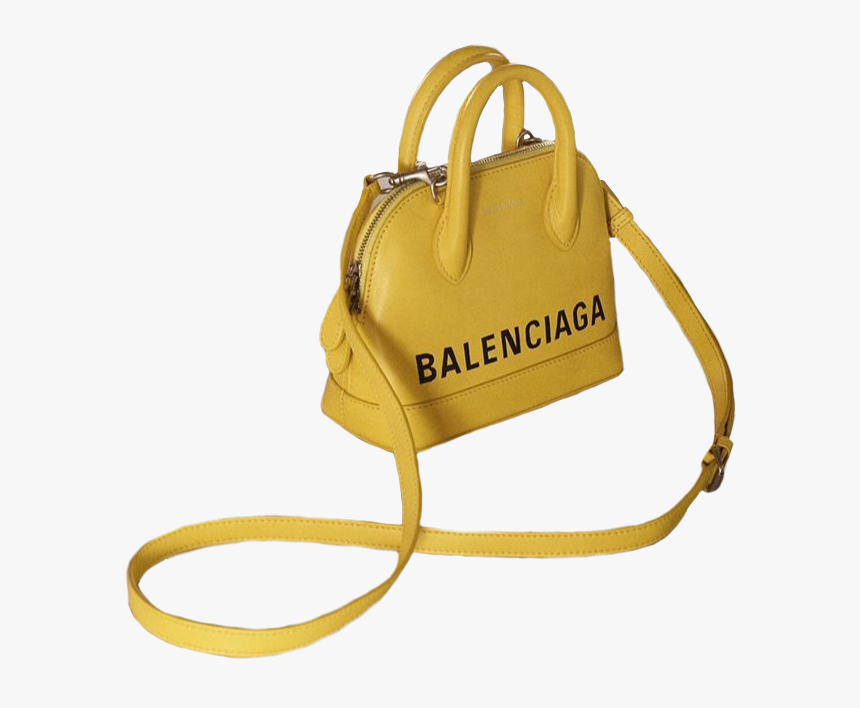 yellow balenciaga purse