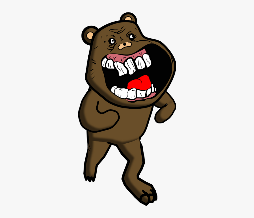 Bear Cartoon Mammal Dog Like Mammal Vertebrate Cat - Pedo Bear Forever Alone, HD Png Download, Free Download