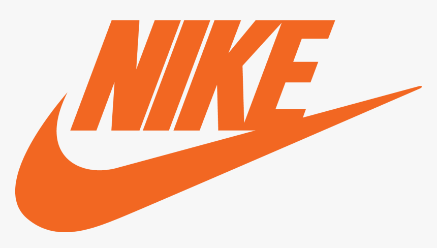 orange nike sign