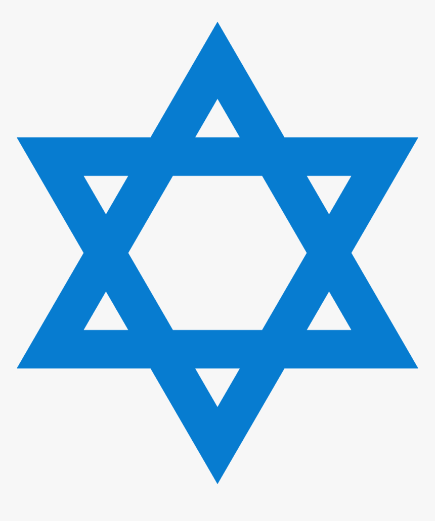 Israeli Blue Star - David Star Png, Transparent Png, Free Download