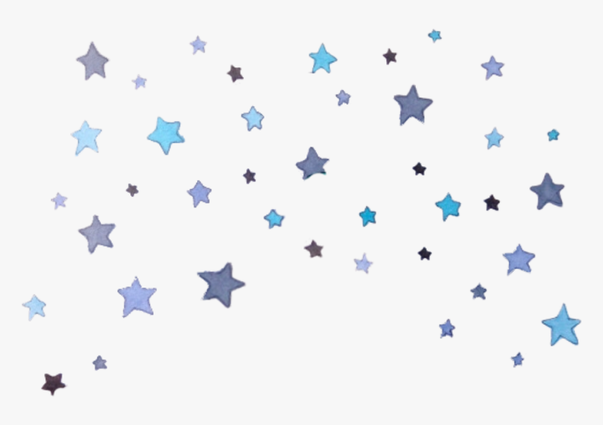 Transparent Blue Stars Png - Blue Aesthetic Stickers Png, Png Download, Free Download