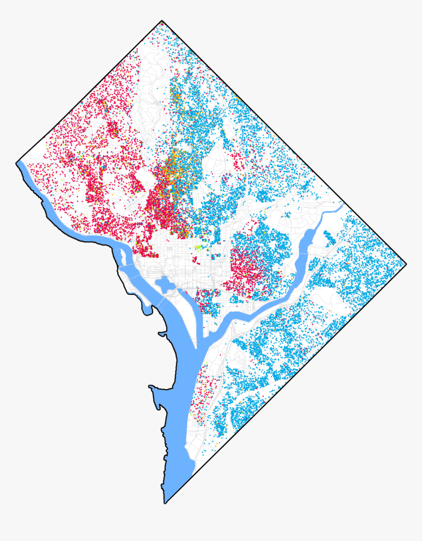 Race And Ethnicity Map Of Washington, D - Ethnic Group, HD Png Download, Free Download