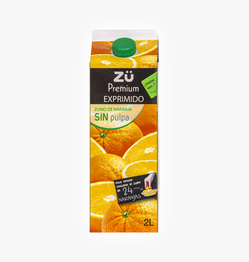 Zü Premium Zumo De Naranja Exprimido Sin Pulpa - Jugo De Naranja Z, HD Png Download, Free Download