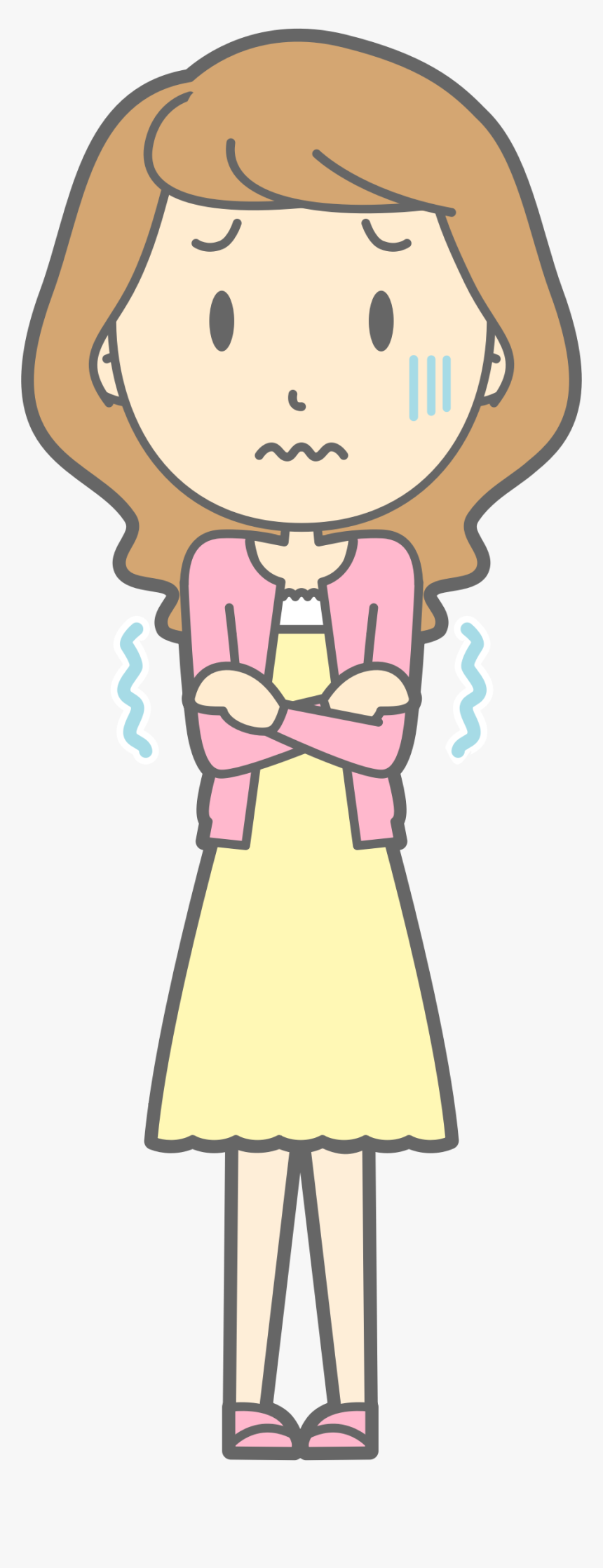 It"s Cold - Girl On Phone Clipart, HD Png Download, Free Download