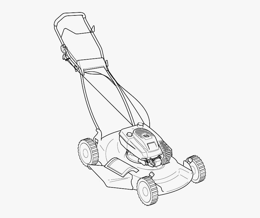 Lawn Mowers Riding Mower String Trimmer Drawing - Lawn Mower Clip Art, HD Png Download, Free Download