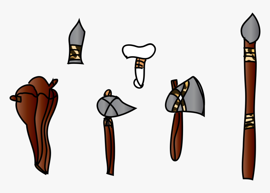 Weapon,cold Weapon,prehistory - Caveman Tools Clip Art, HD Png Download, Free Download